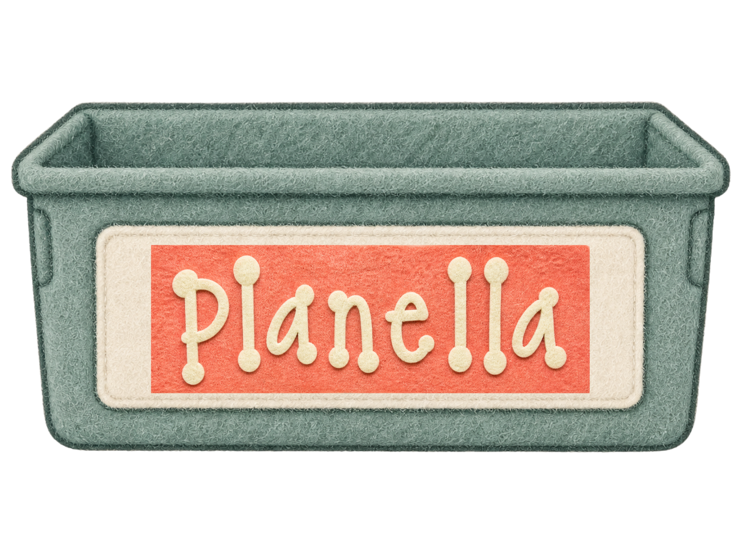 A felt classroom cubby, the Planella mark